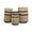 OPJET PARIS Set of 3 Laundry Baskets Primitive Natural Black