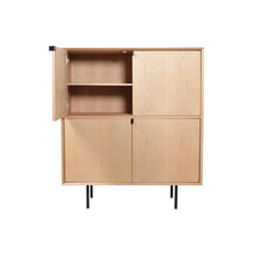 FURNIFIED High Dresser Bob Retro Oak 100cm