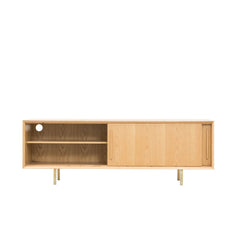 FURNIFIED TV Cabinet Oskar Natural Oak 150cm