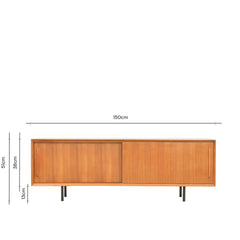 FURNIFIED TV Cabinet Oskar Teak 150cm