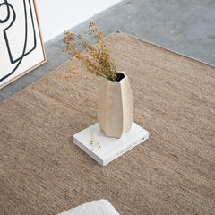 FURNIFIED Rug Lino Wool Cotton Natural