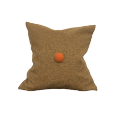 INTERIOR Pillow Brown Wool Linen 40x40cm