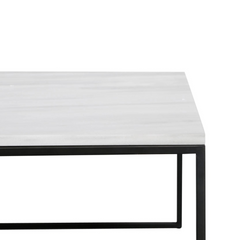 FURNIFIED Coffee Table Will Marble 140cm