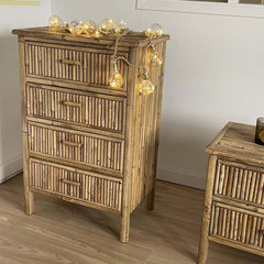 OPJET PARIS Chest Of Drawers Bambourella Bamboo 89cm