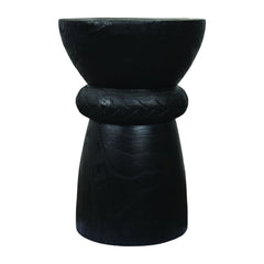 OPJET PARIS Side Table Niel Black Wood 45cm