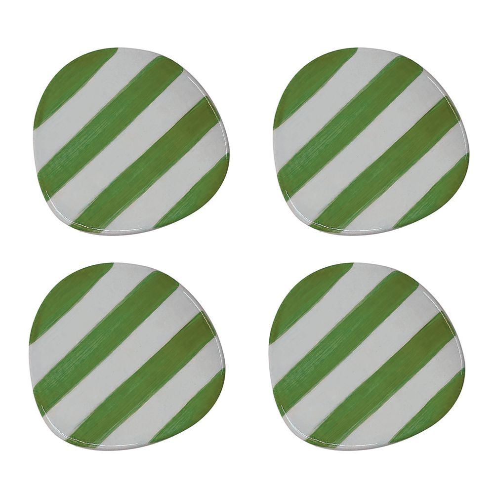 OPJET PARIS Set Of 4 Striped Coasters 10cm