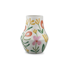 OPJET PARIS Vase Fleurine Ceramic Yellow Pink 21cm