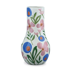 OPJET PARIS Vase Fleurine Ceramic Blue Pink 34cm