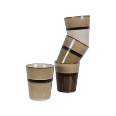 OPJET PARIS Set Of Cups Lynx Sandstone 10cm