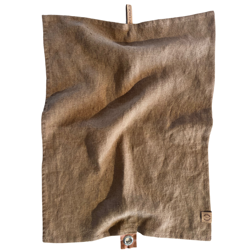 INTERIOR Tea Towel Linen Light Brown 40x60cm