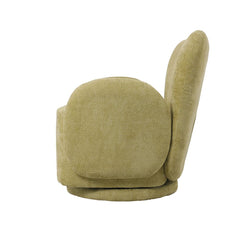 OPJET PARIS Swivel Armchair Soft Woven Velvet 80cm