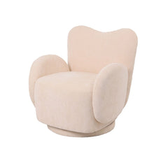 OPJET PARIS Swivel Armchair Soft Woven Velvet 80cm