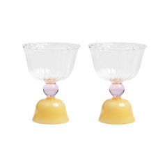 &KLEVERING  Set Of 2 Glasses Tulip Caramel