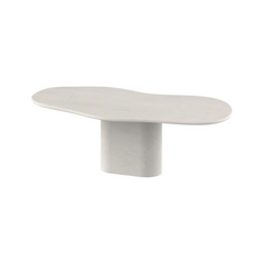 FURNIFIED Dining Table Limoges Microskin Organic