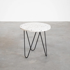 FURNIFIED Side Table Kay Terrazzo 40cm