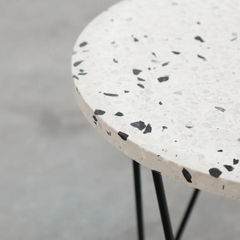 FURNIFIED Side Table Kay Terrazzo 40cm