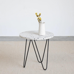 FURNIFIED Side Table Kay Terrazzo 40cm