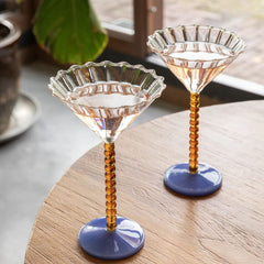 &KLEVERING Set Of 2 Coupes Perle Amber