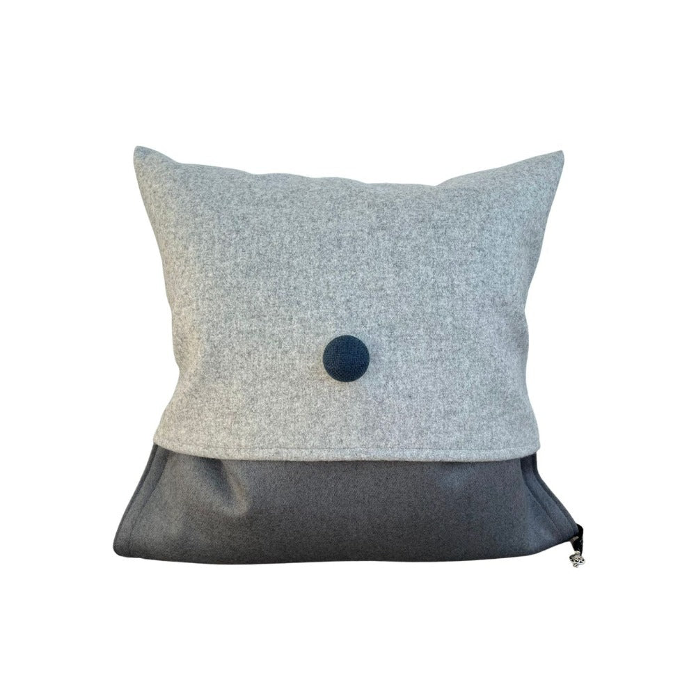 INTERIOR Pillow Light Grey Wool 50x50cm