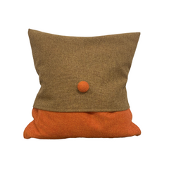 INTERIOR Pillow Brown Wool Linen 50x50cm