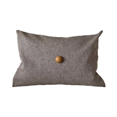 INTERIOR Pillow Brown Wool Linen 40x60cm