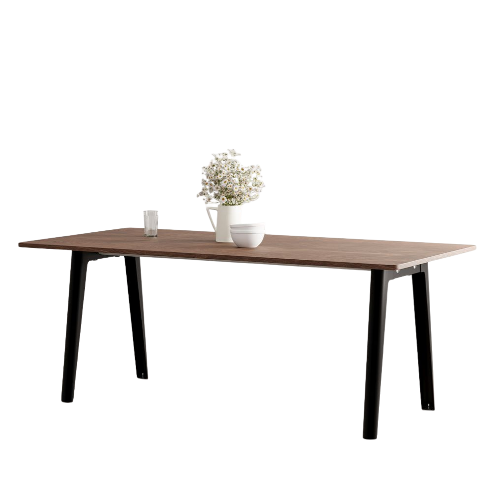 TIPTOE Dining Table New Modern Walnut Steel Legs 190cm