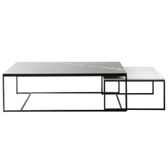 FURNIFIED Coffee Table Will Marble 70cm