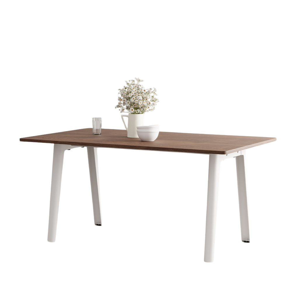 TIPTOE Dining Table New Modern Walnut Steel Legs 160cm