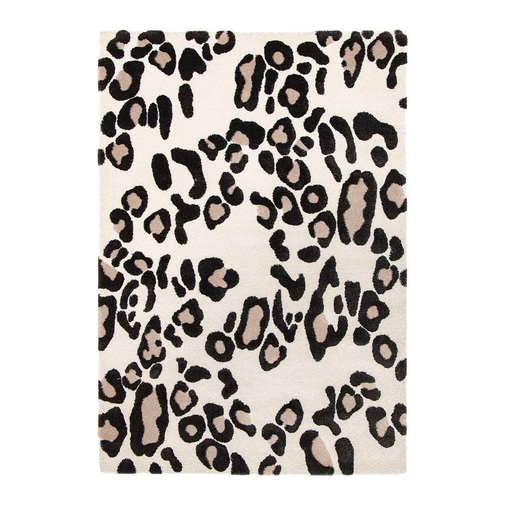 AFK LIVING Rug Leopard Pattern Black