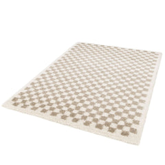 AFK LIVING Soft Rug Checkers Beige