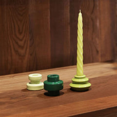 &KLEVERING Set Of 3 Candles Bravo Greens