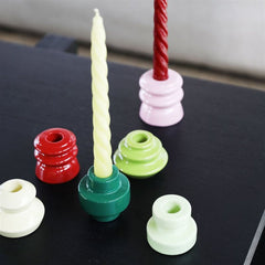 &KLEVERING Set Of 3 Candles Bravo Greens