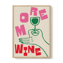 PSTR STUDIO Art Print -  Abbie Franks - More Wine