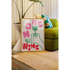 PSTR STUDIO Art Print -  Abbie Franks - More Wine