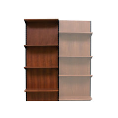 FURNIFIED Bookcase Amsterdam Walnut 80x205cm