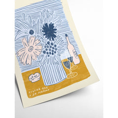 PSTR STUDIO Art Print Anouk - Wine & Flowers