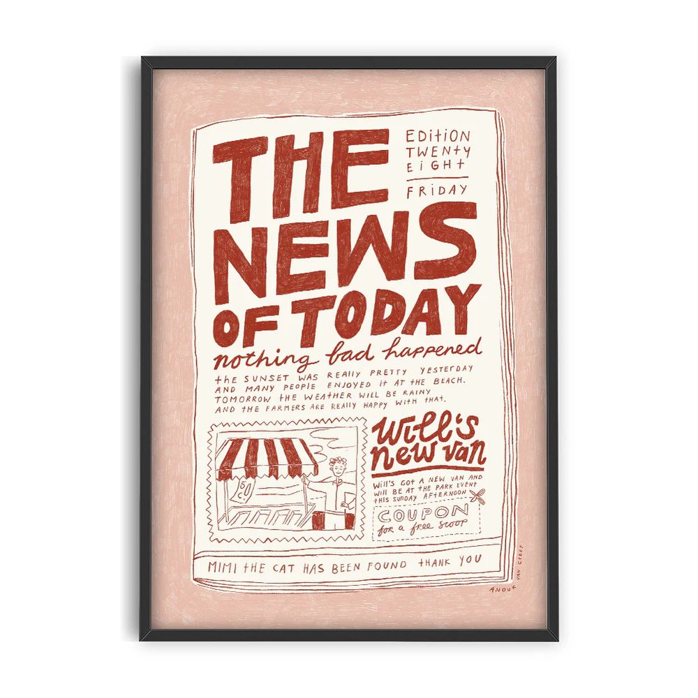 PSTR STUDIO Art Print - Anouk - The News of Today