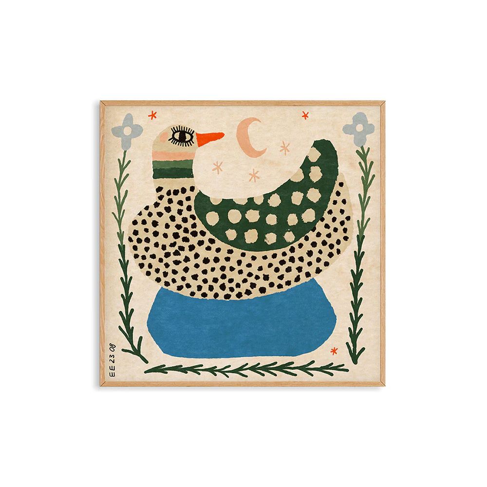 PSTR STUDIO Art Print - Enikő Eged - Spotted Duck 50x50cm