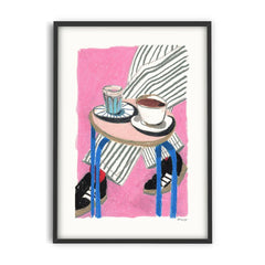 PSTR STUDIO Art Print - Laura - Coffee Stop