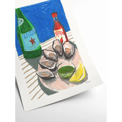 PSTR STUDIO Art Print - Laura - Oyster Lunch