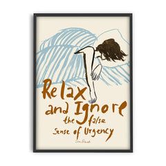 PSTR STUDIO Art Print - Sissan - Relax & Ignore