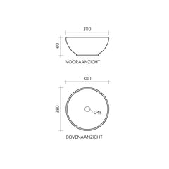 FURNIFIED Washbasin Alexis I Porcelain