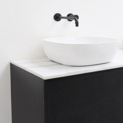 FURNIFIED Washbasin Alexis V Round Porcelain