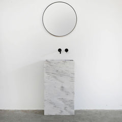 FURNIFIED Washbasin Etienne Travertine