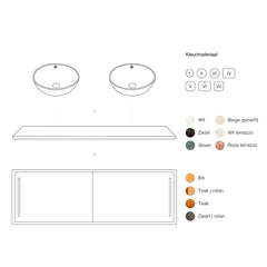 FURNIFIED Bathroom Cabinet Nestor Wood 150cm