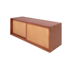 FURNIFIED Bathroom Cabinet Nestor Rattan Teak 150cm