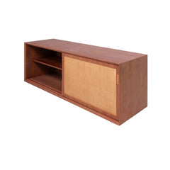 FURNIFIED Bathroom Cabinet Nestor Rattan Teak 150cm