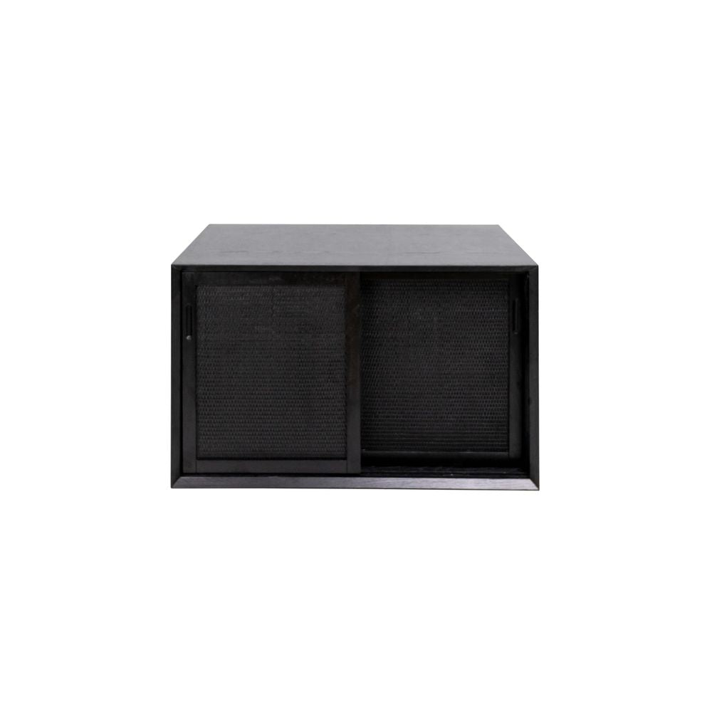 FURNIFIED Bathroom Cabinet Nestor Rattan Teak 80cm