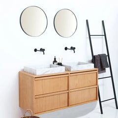 FURNIFIED Bathroom Furniture Fien Wood 120 cm