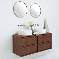 FURNIFIED Bathroom Furniture Fien Wood 120 cm